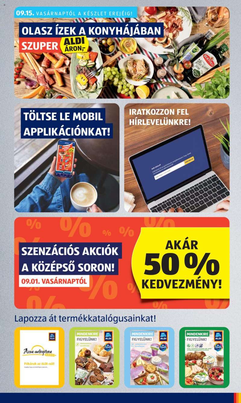 Aldi Akciós újság Aldi 3 oldal