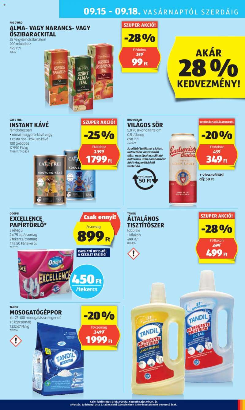 Aldi Akciós újság Aldi 33 oldal