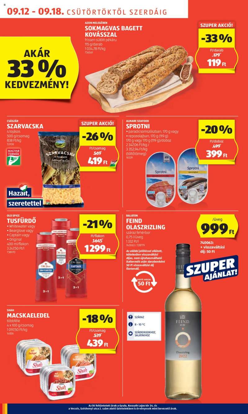 Aldi Akciós újság Aldi 6 oldal