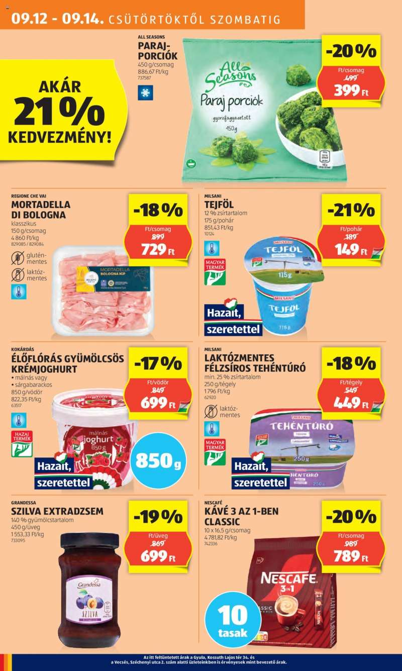 Aldi Akciós újság Aldi 8 oldal