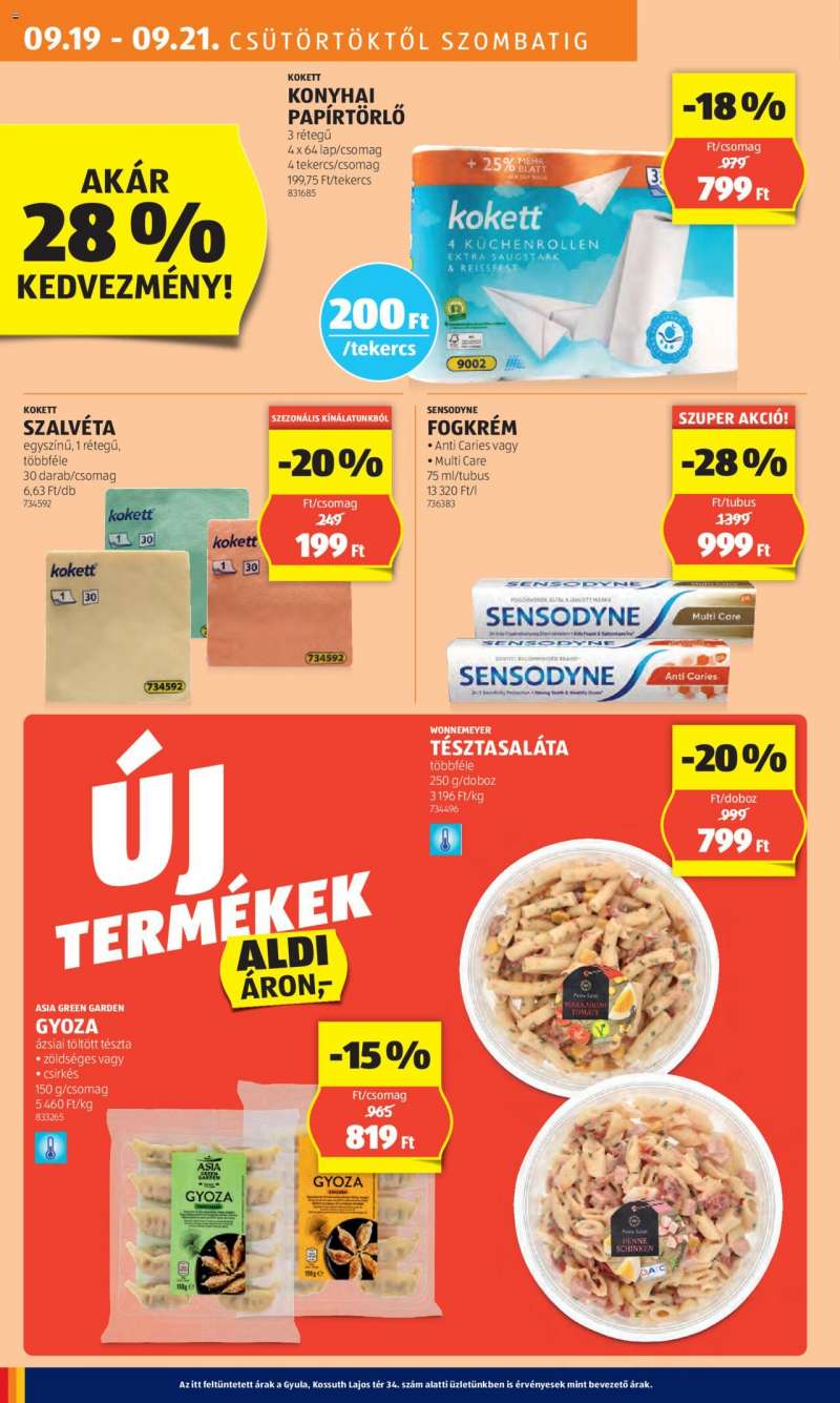 Aldi Akciós újság Aldi 10 oldal