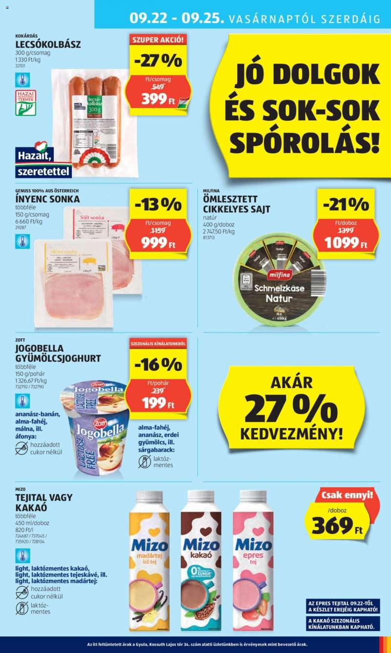 Aldi Akciós újság Aldi 25 oldal