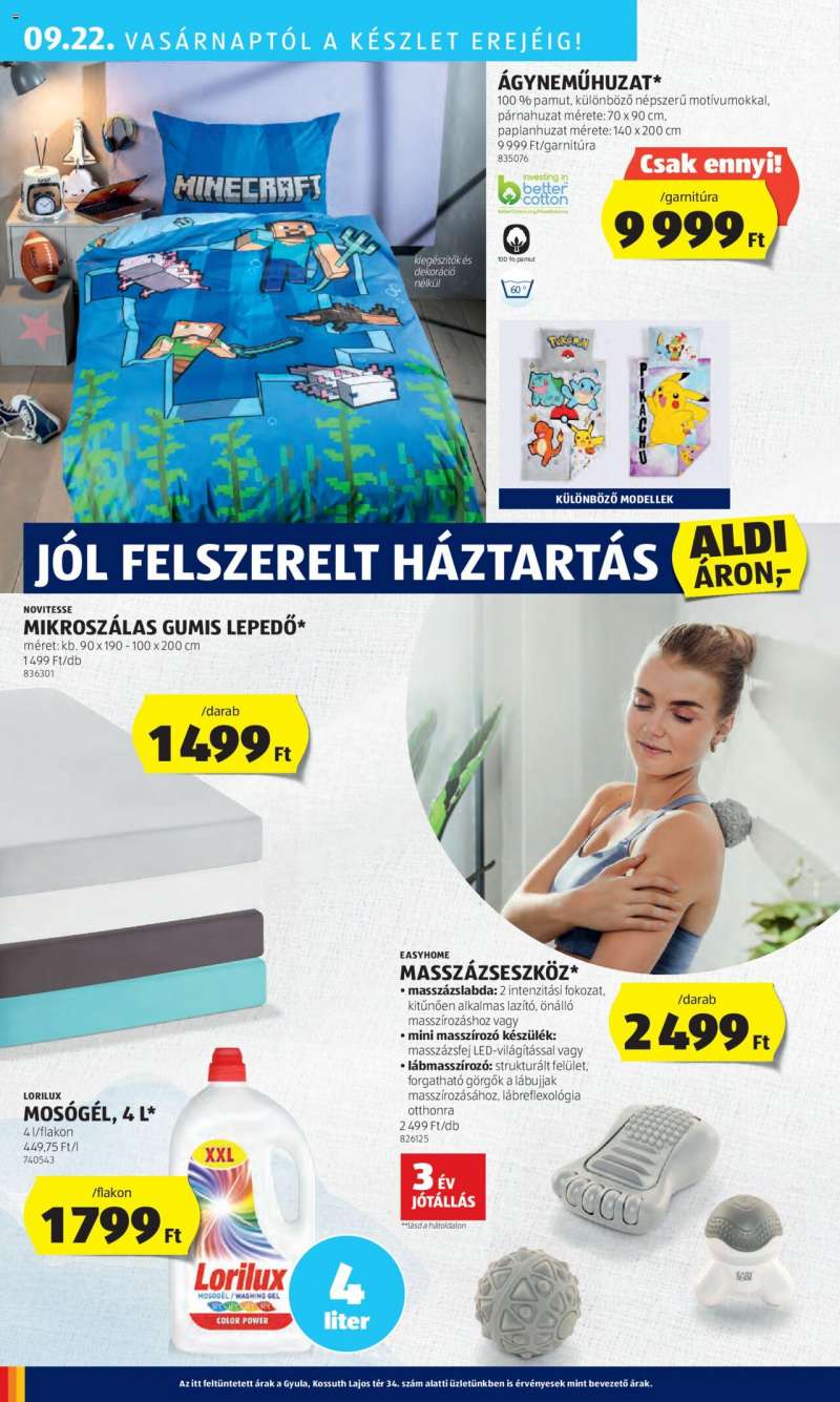 Aldi Akciós újság Aldi 38 oldal