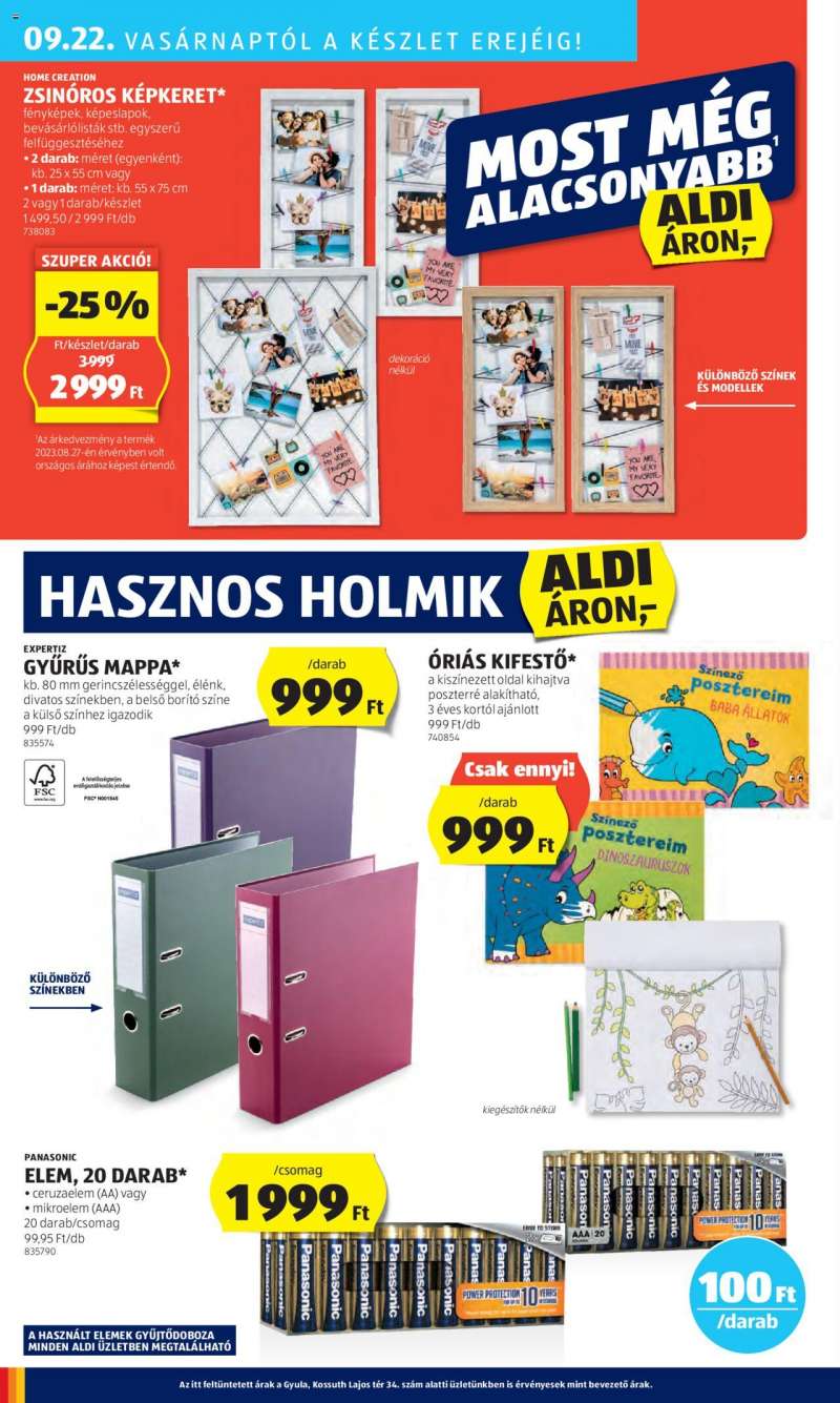 Aldi Akciós újság Aldi 42 oldal