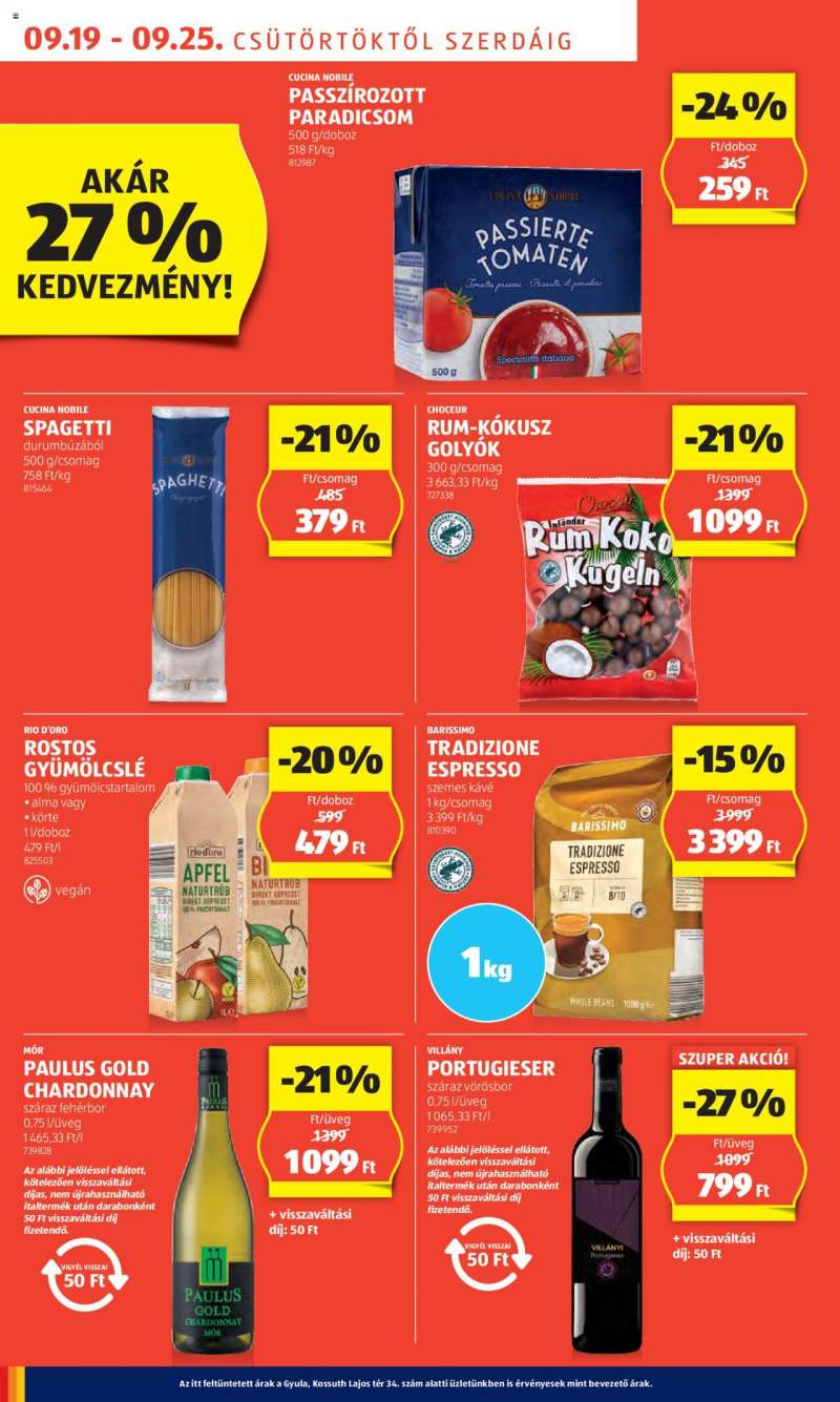 Aldi Akciós újság Aldi 6 oldal