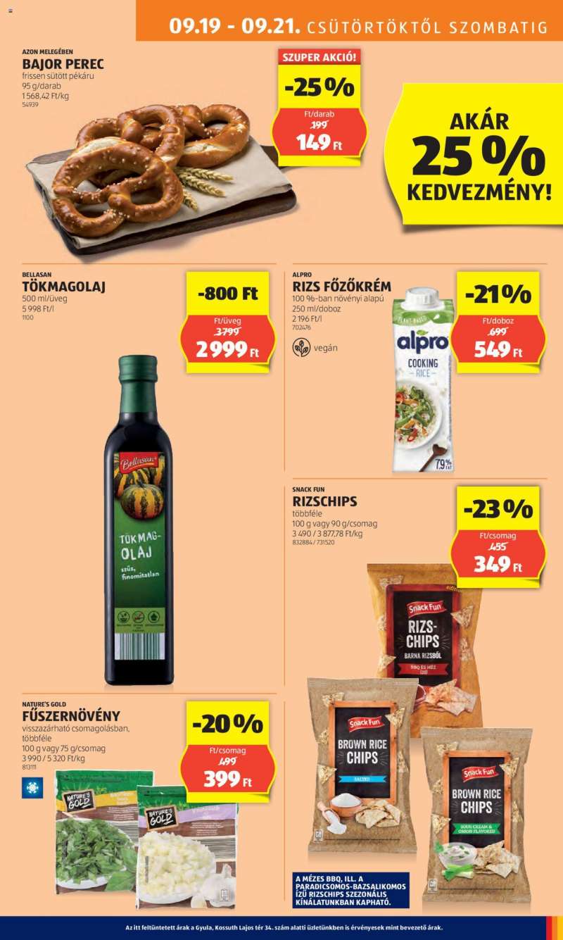 Aldi Akciós újság Aldi 9 oldal