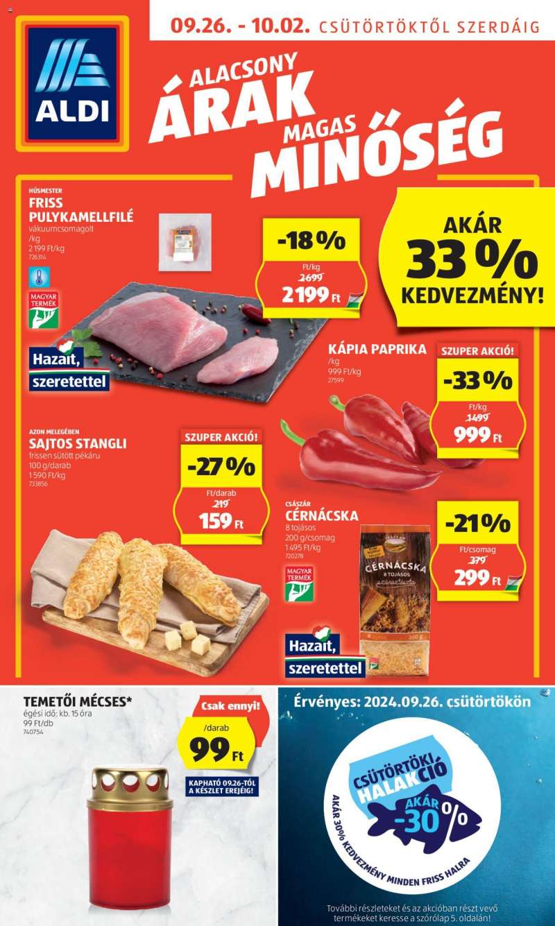 Aldi Akciós újság Aldi 1 oldal