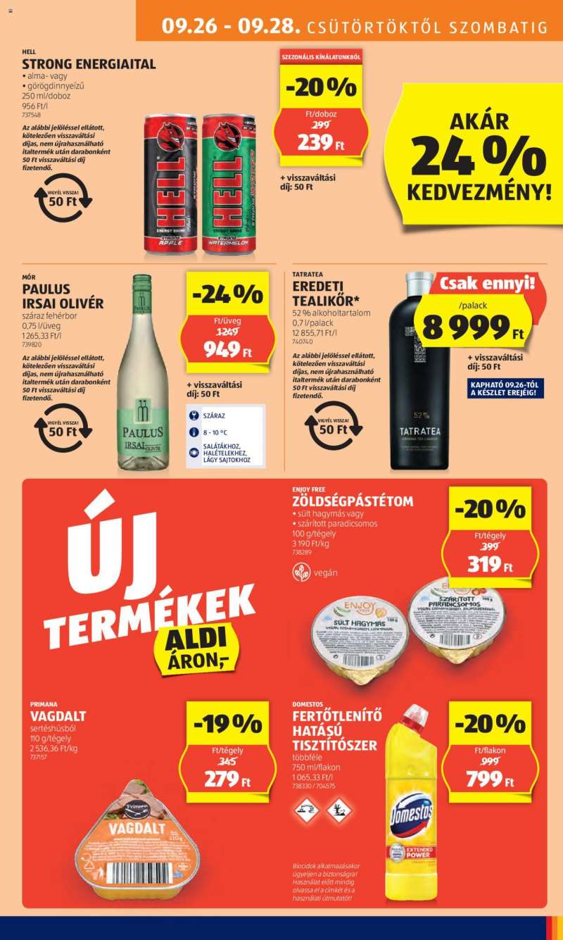 Aldi Akciós újság Aldi 13 oldal