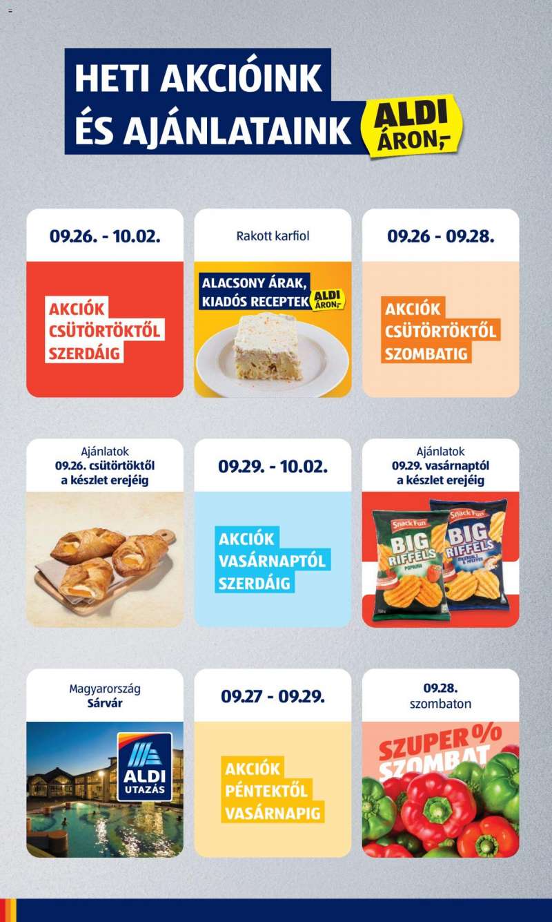 Aldi Akciós újság Aldi 2 oldal