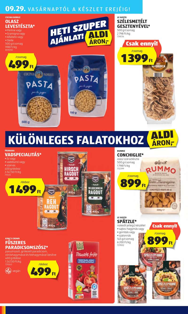 Aldi Akciós újság Aldi 34 oldal