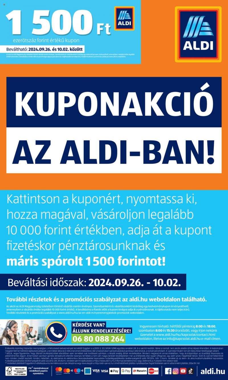 Aldi Akciós újság Aldi 50 oldal