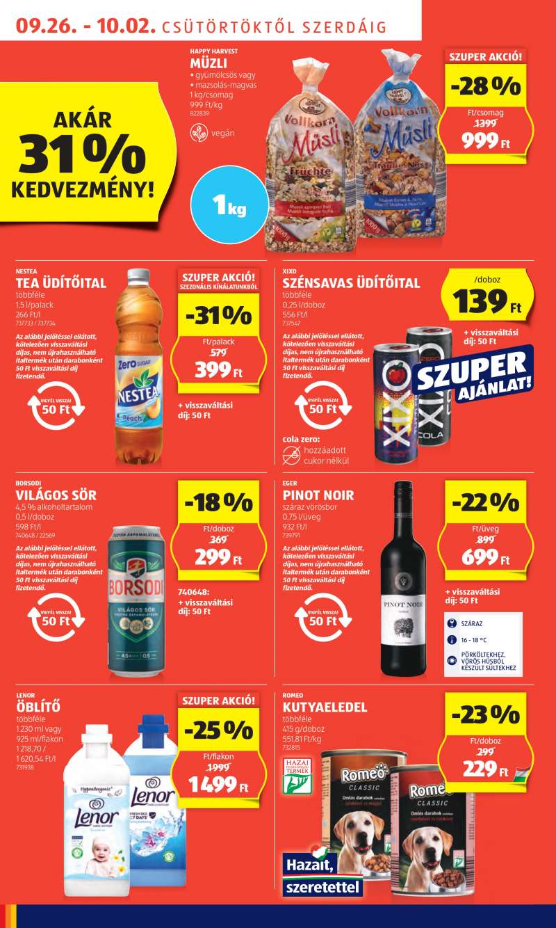 Aldi Akciós újság Aldi 6 oldal