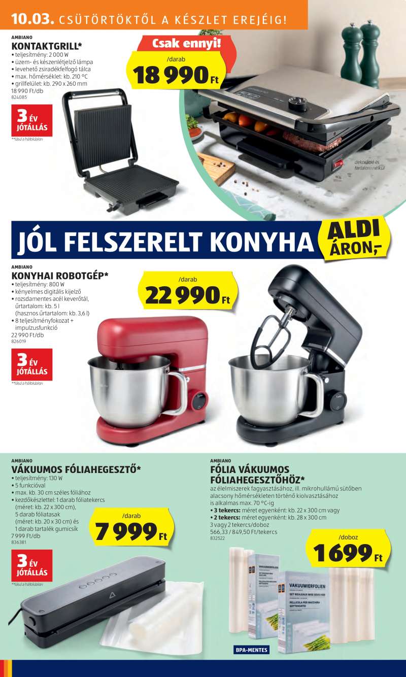 Aldi Akciós Újság 18 oldal