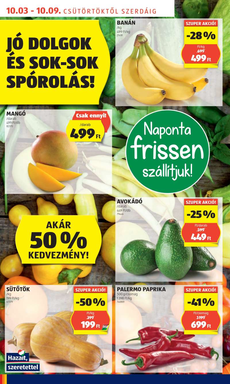 Aldi Akciós Újság 4 oldal