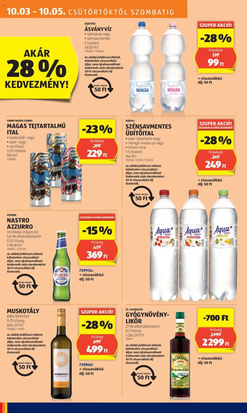 Aldi Akciós újság Aldi 10 oldal