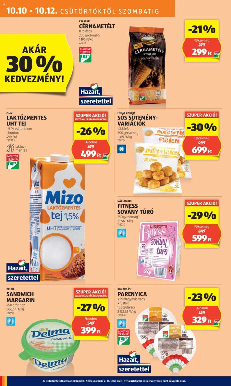 Aldi Akciós újság Aldi 10 oldal