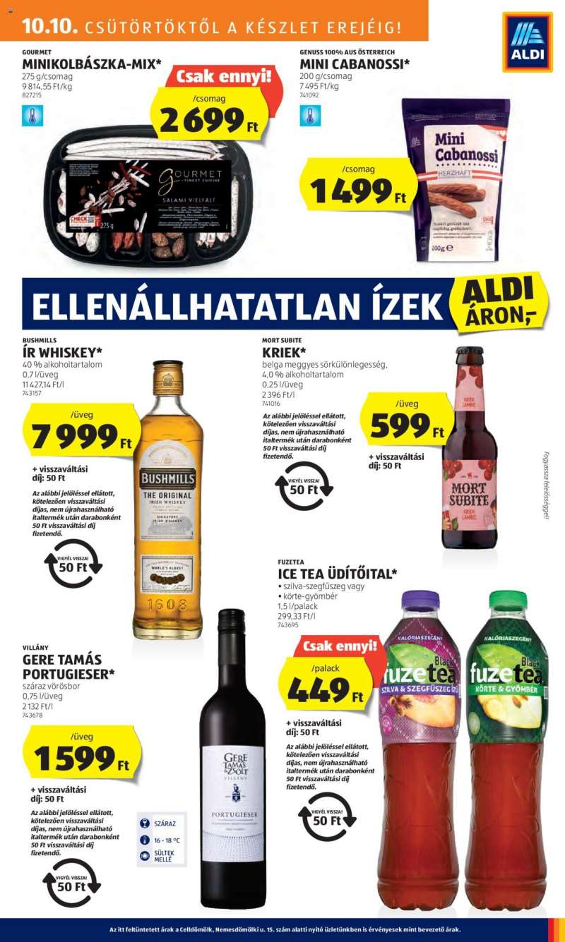 Aldi Akciós újság Aldi 15 oldal