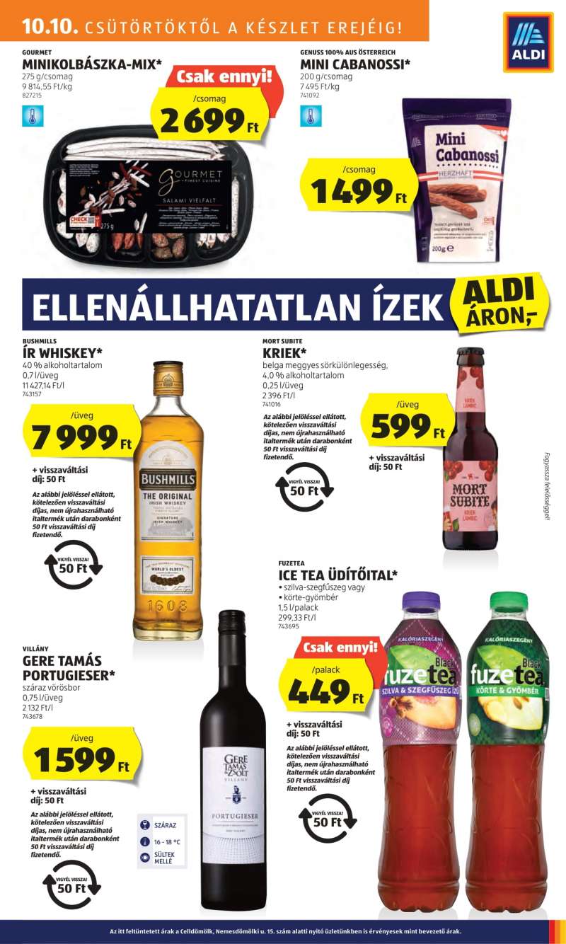 Aldi Akciós újság Aldi 15 oldal