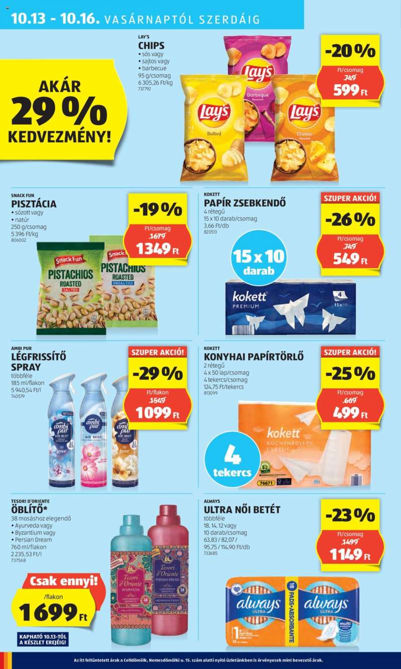 Aldi Akciós újság Aldi 34 oldal