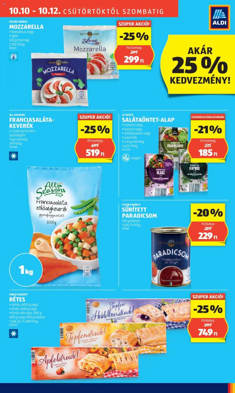 Aldi Nyitási ajánlatok / Celldömölk 3 oldal