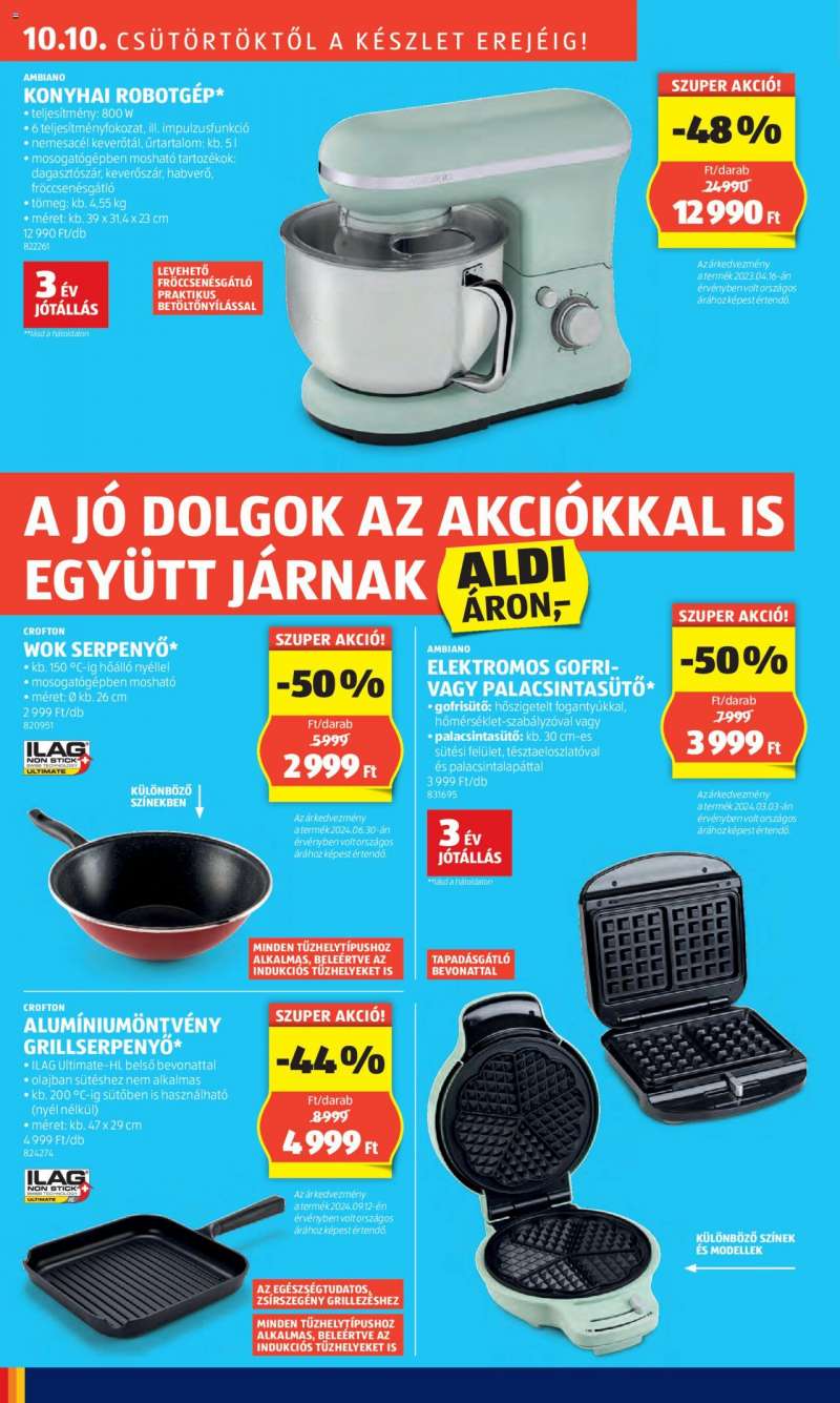 Aldi Újranyitási ajánlatok / Budapest 10 oldal