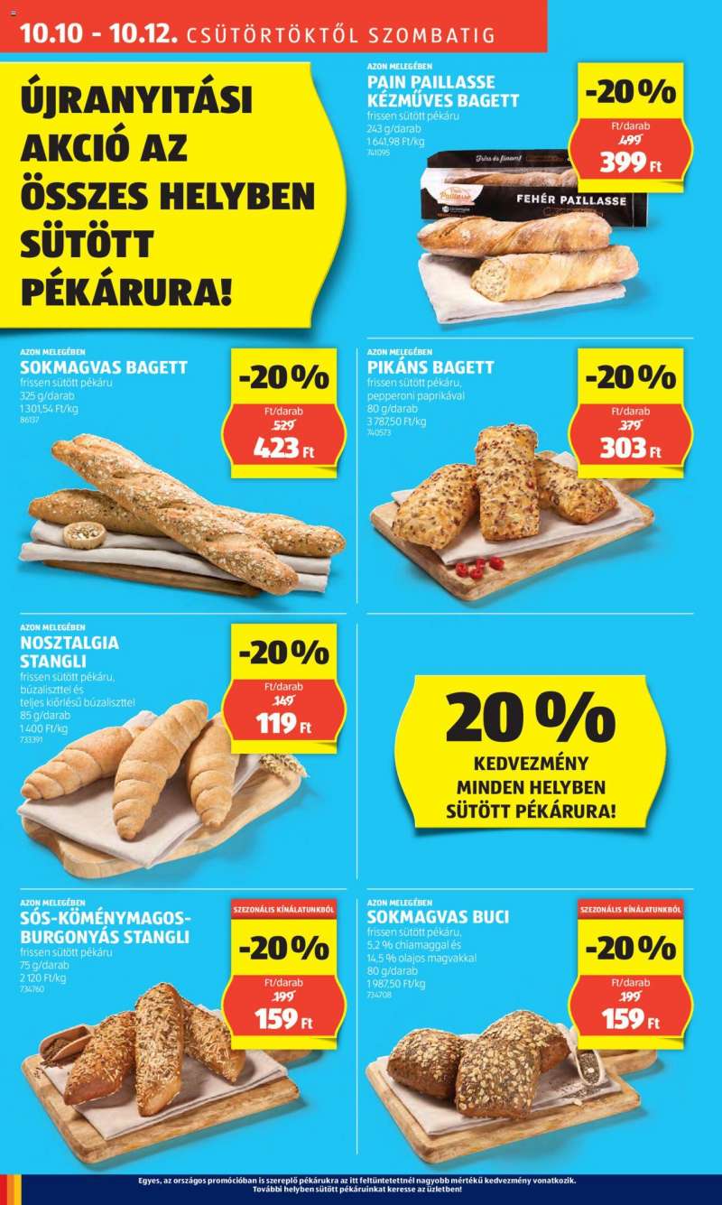 Aldi Újranyitási ajánlatok / Budapest 8 oldal