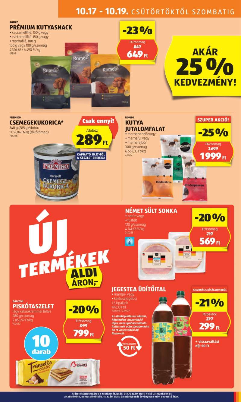 Aldi Akciós újság Aldi 11 oldal