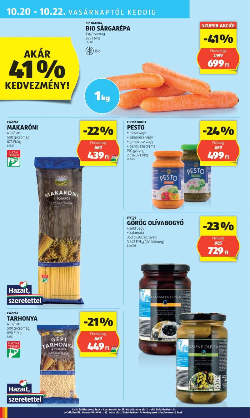 Aldi Akciós újság Aldi 34 oldal