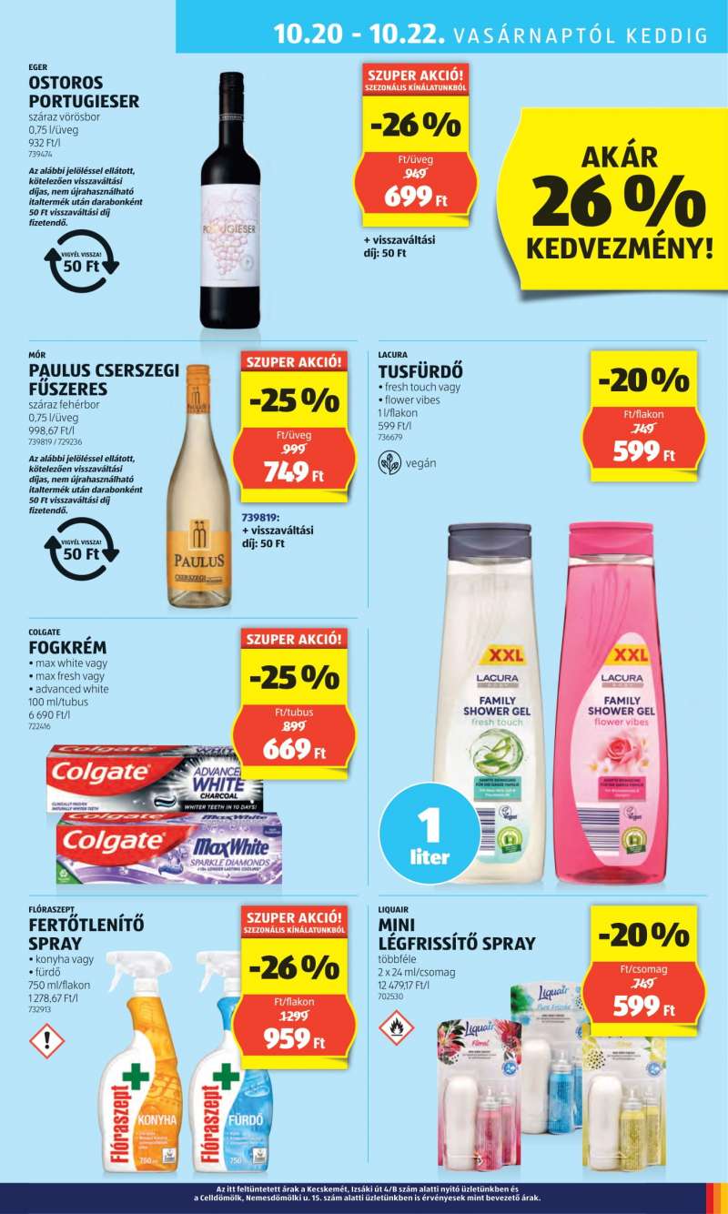 Aldi Akciós újság Aldi 37 oldal