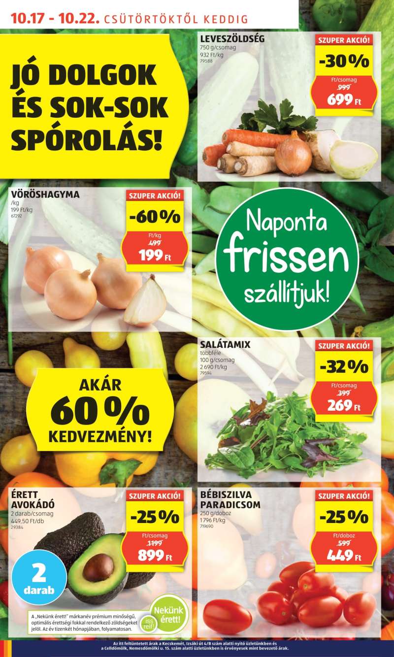 Aldi Akciós újság Aldi 4 oldal