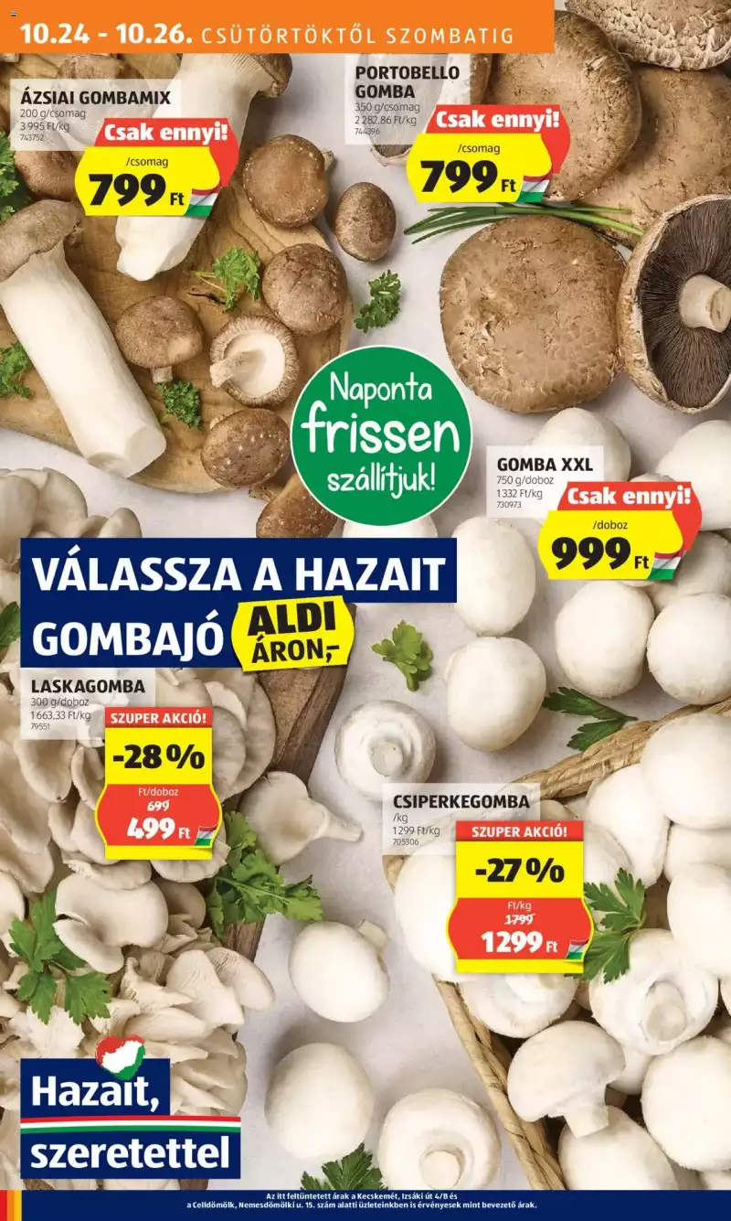 Aldi Akciós újság Aldi 12 oldal