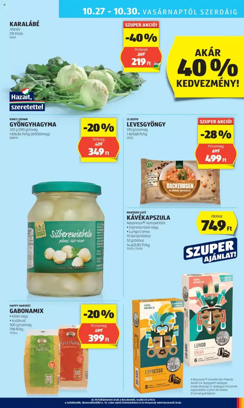 Aldi Akciós újság Aldi 37 oldal