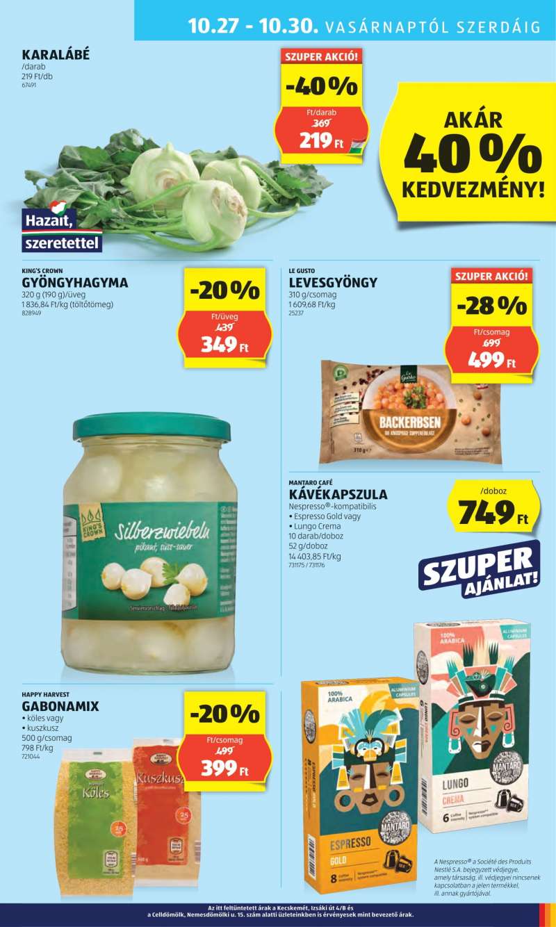 Aldi Akciós újság Aldi 37 oldal