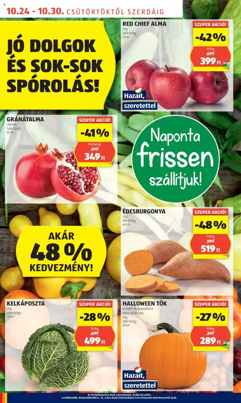 Aldi Akciós újság Aldi 4 oldal