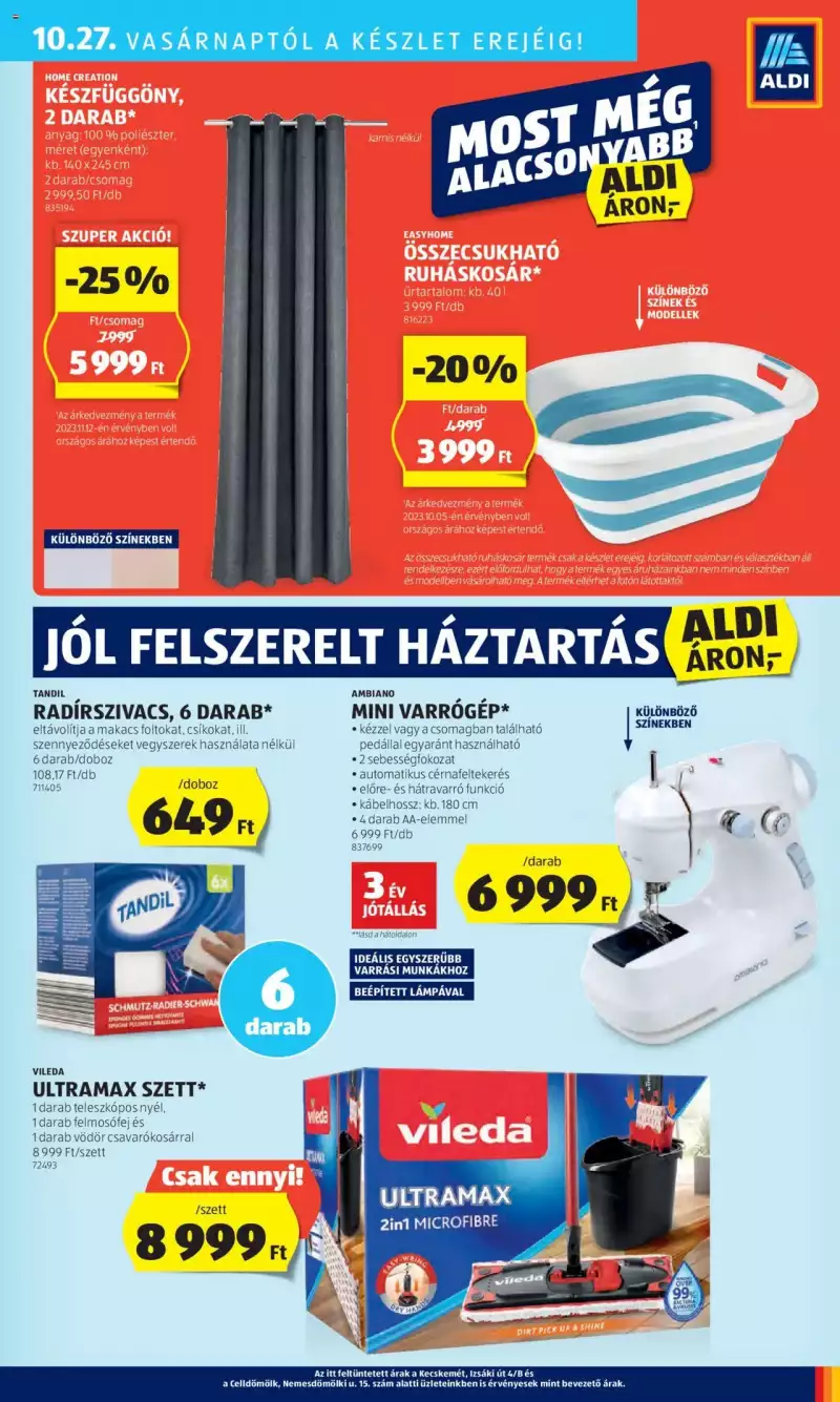 Aldi Akciós újság Aldi 55 oldal