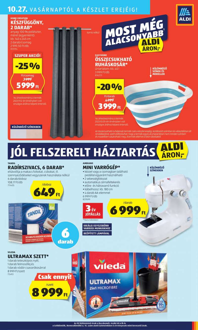 Aldi Akciós újság Aldi 55 oldal