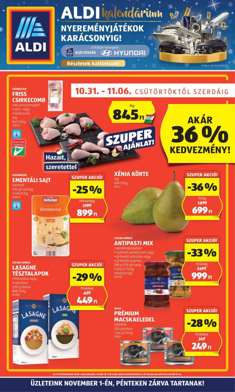 Aldi Akciós újság Aldi 1 oldal