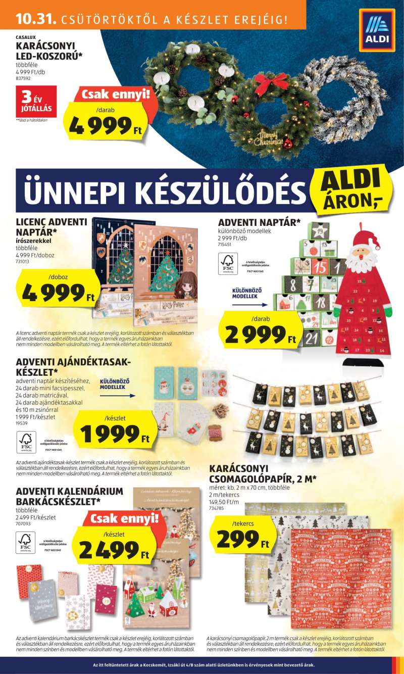 Aldi Akciós újság Aldi 25 oldal