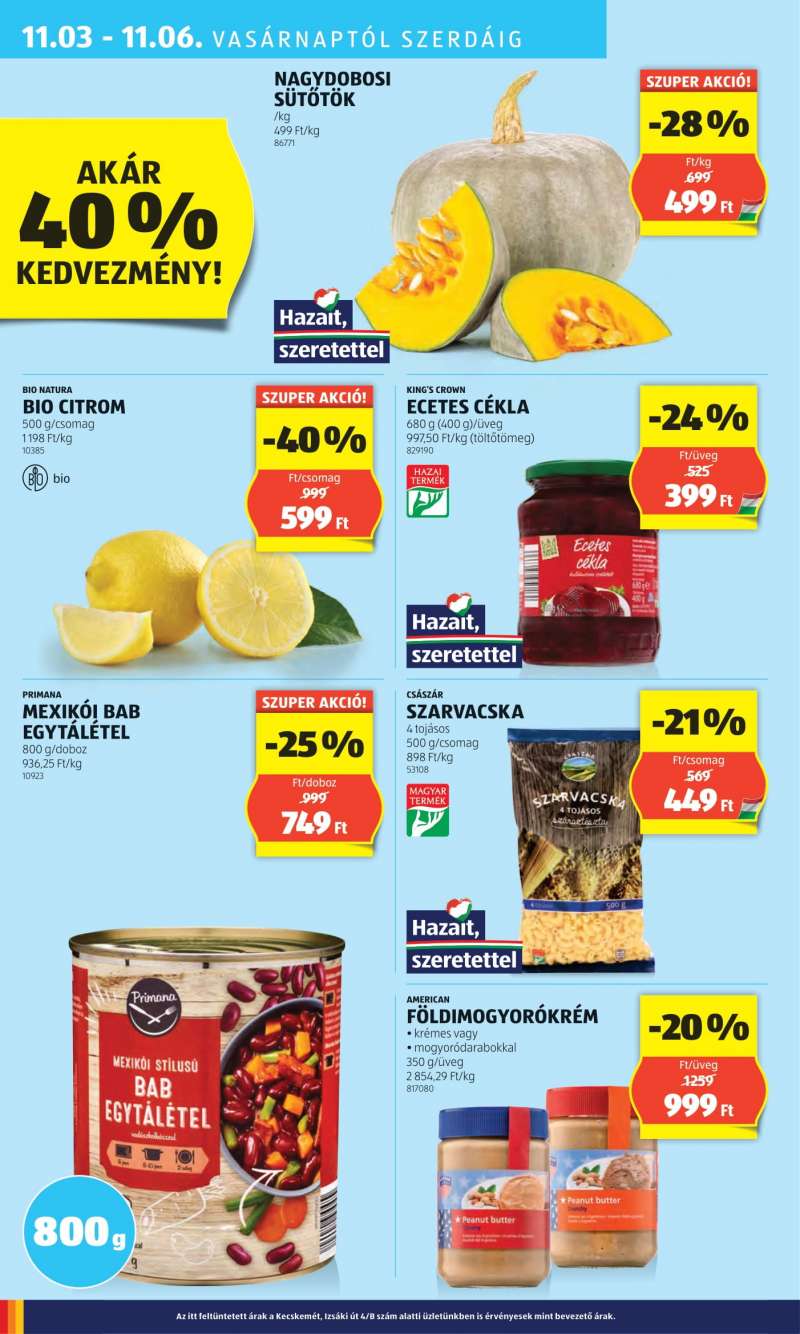 Aldi Akciós újság Aldi 32 oldal