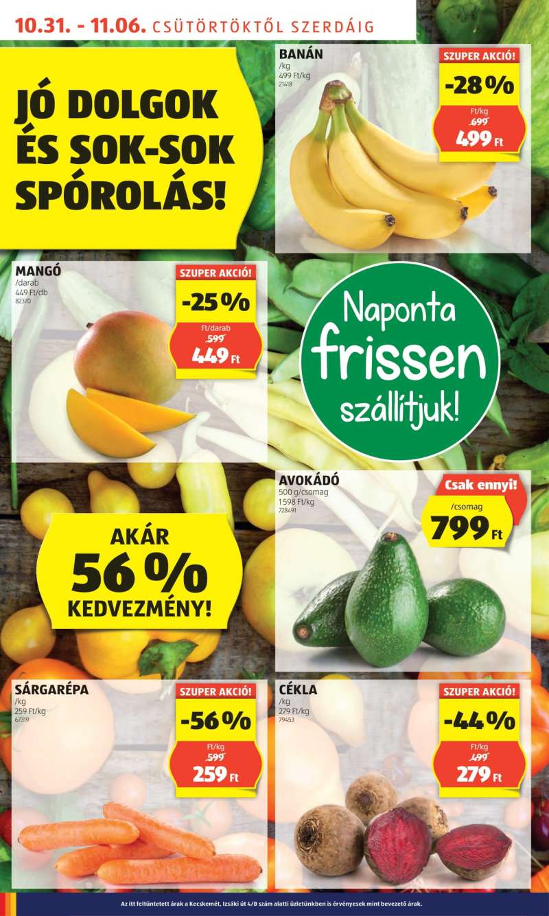 Aldi Akciós újság Aldi 4 oldal