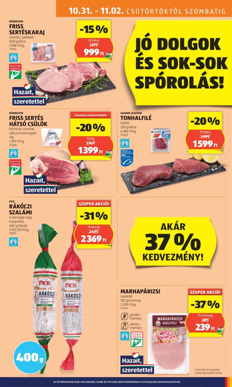 Aldi Akciós újság Aldi 7 oldal