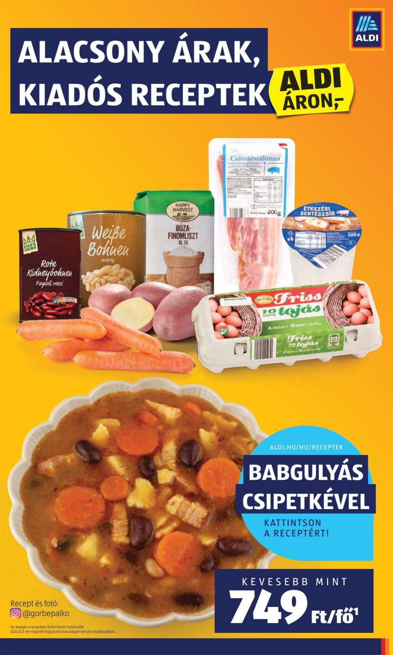 Aldi Akciós Újság 21 oldal