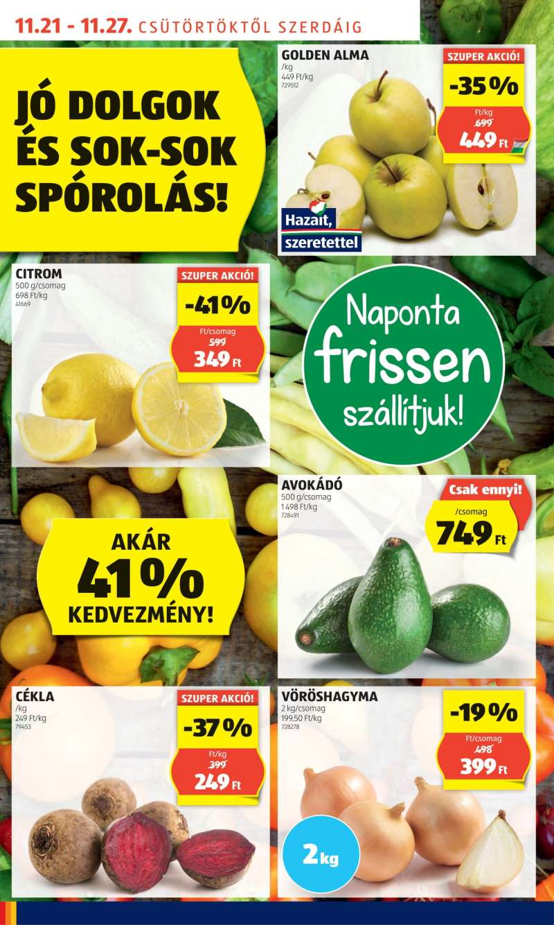 Aldi Akciós Újság 4 oldal