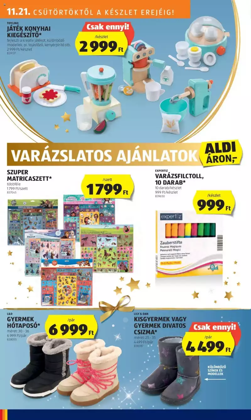 Aldi Akciós újság Aldi 38 oldal