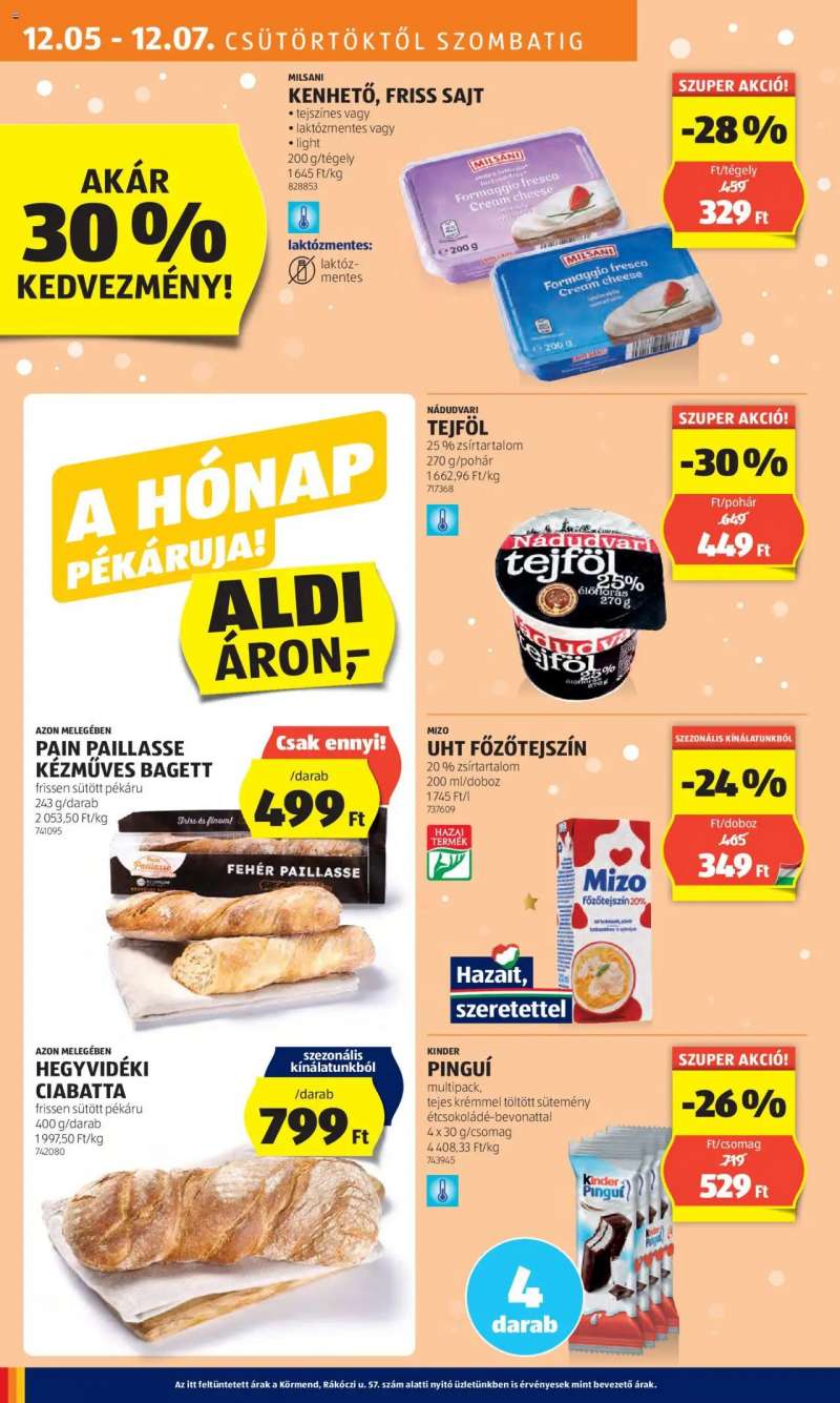 Aldi Akciós újság Aldi 12 oldal