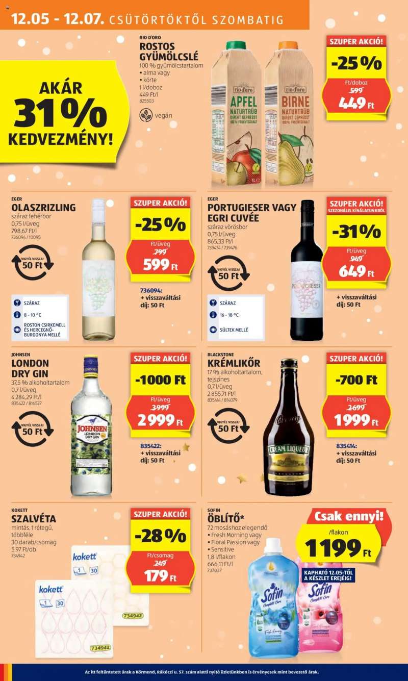 Aldi Akciós újság Aldi 16 oldal