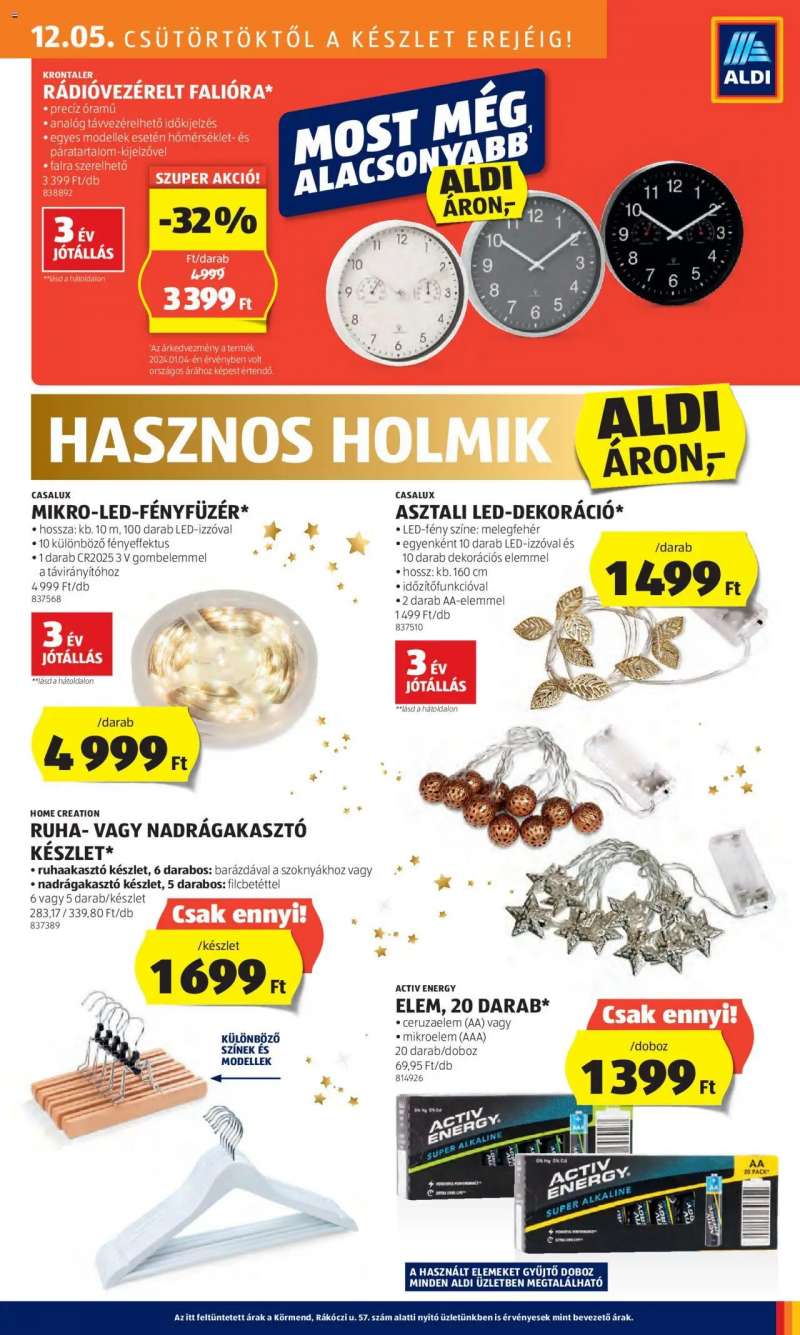 Aldi Akciós újság Aldi 37 oldal