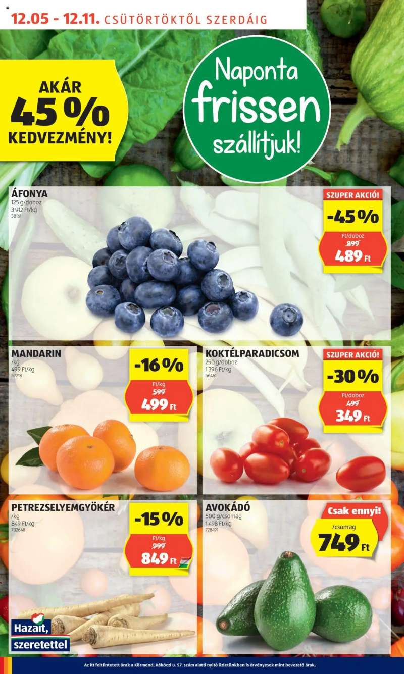 Aldi Akciós újság Aldi 4 oldal