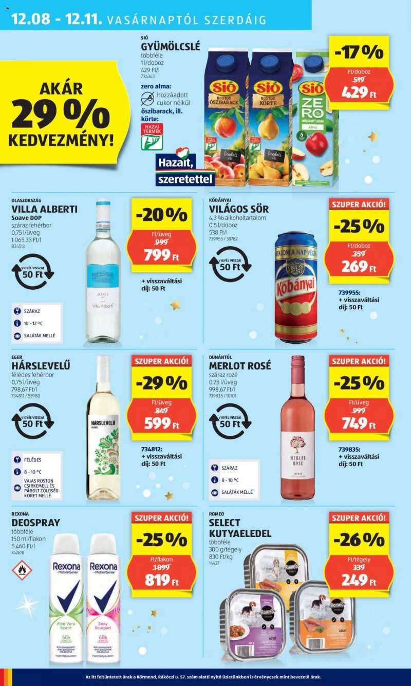 Aldi Akciós újság Aldi 46 oldal