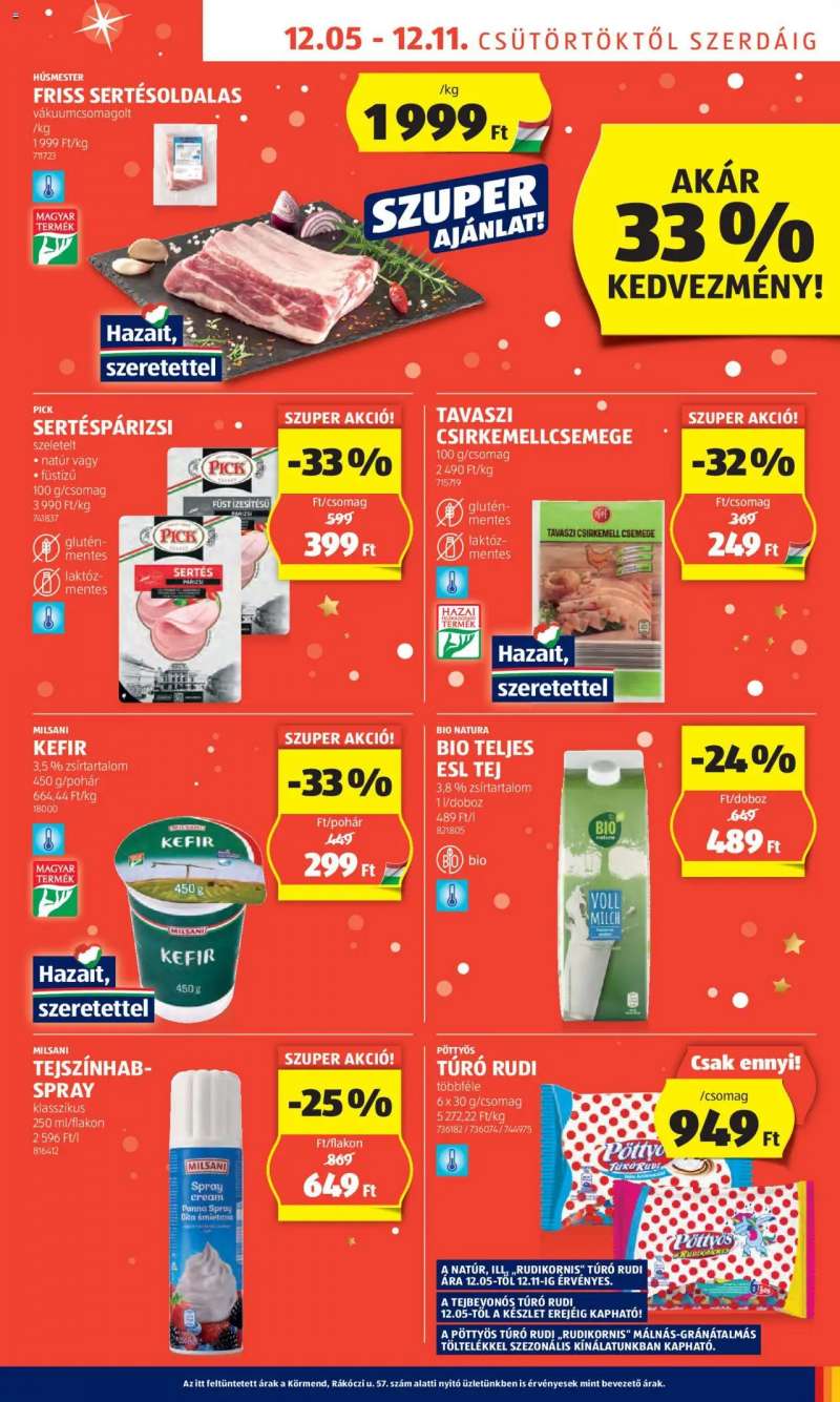 Aldi Akciós újság Aldi 5 oldal